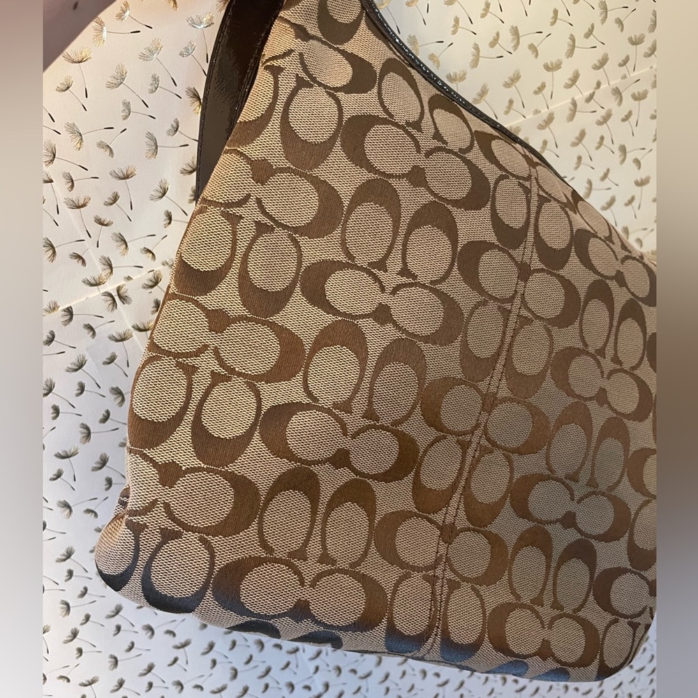 Coach - Vintage Signature Monogram Canvas Logo Crossbody Bag EXCELLENT Cond. - Picture 8 of 12